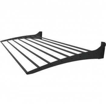 Foxydry - Tendedero de pared plegable Fold Negro, Tendedero para interior y exterior de aluminio y acero, dimensiones 100x50x10 cm