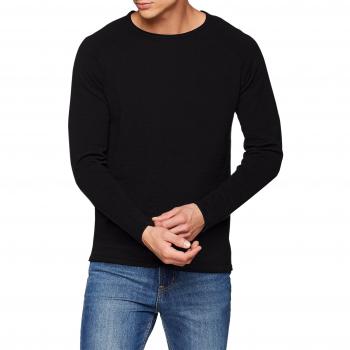 JACK & JONES Jjeunion Knit Crew Neck Noos, suéter para Hombre, Negro Black, Medium