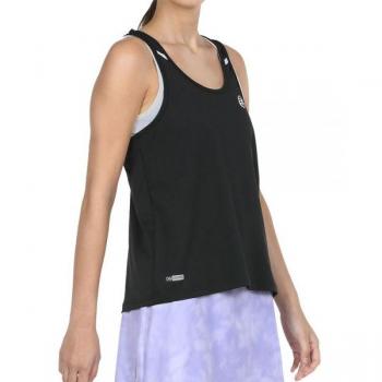 Camiseta de Tirantes Bullpadel Erase para Mujeres en color Negro, talla XL