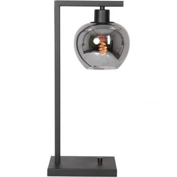 Lámpara de Mesa Lotus Negra y Transparente E27 - Metal Steinhauer
