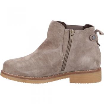Hush Puppies Women's Ankle Boots Libby Suede Leather Zip Tan & Maddy Wide Suede Grey - Size UK 7 & 4