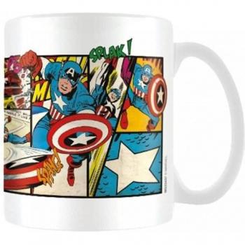 Taza Capitán América Panel Marvel Blanco/Azul/Rojo One Size