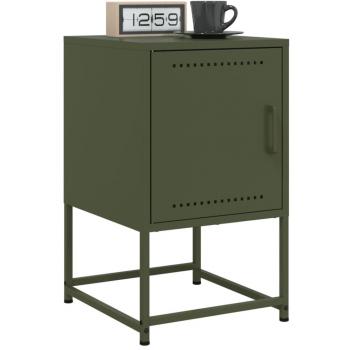 Mesitas de noche vidaXL 2 unidades acero 36x39x60,5 cm Negro, Rosa, Verde - Mesita habitación dormitorio para Salón, Estudio, Mesa Auxiliar