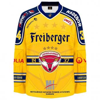 Camiseta personalizada Lausitzer Füchse Weisswasser Official Fan Shirt #34 Hertel AWAY talla L