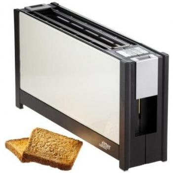 Tostadora Volcano 5 Blanco, 950 W, con Ventanas de Cristal y Función de Recalentamiento