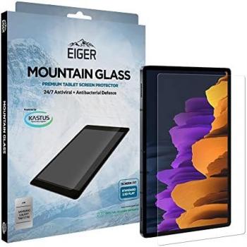 Protector de Pantalla Eiger de Vidrio Templado Premium 2,5D Transparente para Galaxy Tab S7/S8/S9 (1 pieza)