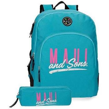 Pepe Jeans Hawai, Mochila Escolar, 44 cm, 19.6 litros, Color Verde