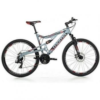 Moma - Bicicleta Montaña Mountainbike 27,5 BTT SHIMANO, aluminio, doble disco y doble suspensión, M-L
