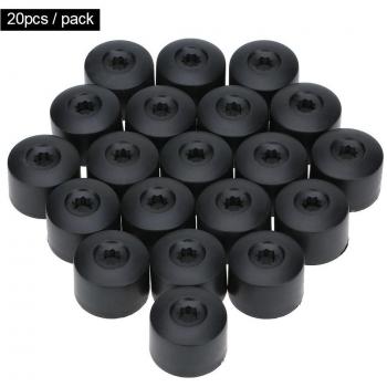 KKmoon 20Pcs Tapones Antipolvo de Tornillo Válvula de Neumáticos de Rueda con Removal Tool para VW Golf Bora Passat