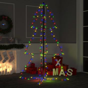 vidaXL Christmas Cone Tree with 200 LEDs, suitable for indoor and outdoor use, measuring 98x150 cm