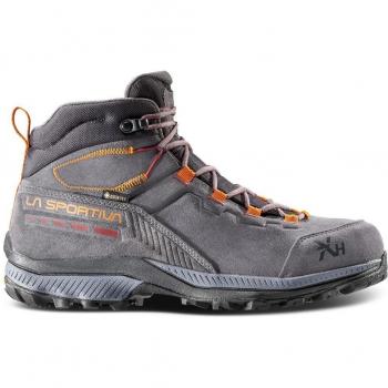 La Sportiva TX Hike Mid Leather GTX - Botas de montaña para hombre, impermeables, con membrana Gore-Tex, diseño ligero y transpirable, suela Vibram para tracción en terrenos difíciles