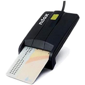 Nilox Lector de Tarjetas Chip DNI Electrónico USB Negro