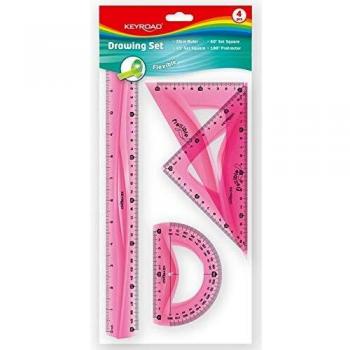 Keyroad KR971105 - Set de reglas flexibles, multicolor