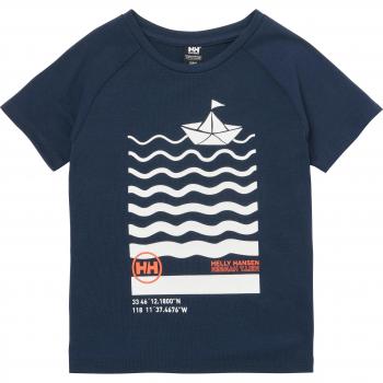 Camiseta de niños K Shield Helly Hansen - Helly Hansen K Shield T-Shirt, 100% poliéster, tecnología de secado rápido, protección UV, diseño ligero y cómodo, ideal para actividades al aire libre