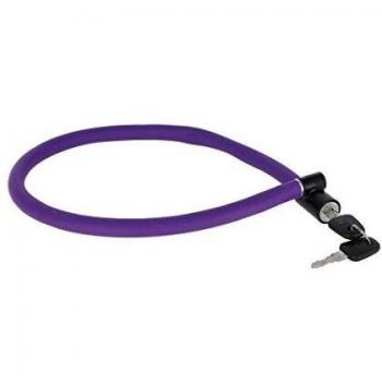 Cerradura de cable AXA Resolute 60/6 - 60 cm de largo, diámetro 6 mm, color púrpura royal