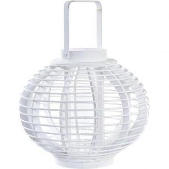 Farol DKD Home Decor Cristal Blanco Bambú 35 x 35 x 29 cm