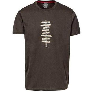 Trespass Mapping Camiseta de Manga Corta, Hombre, KHA, M