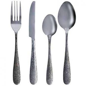 Bidasoa Tropiko Cubertería 24 Piezas, Set de Cubiertos en Acero Inoxidable, 3mm de Espesor