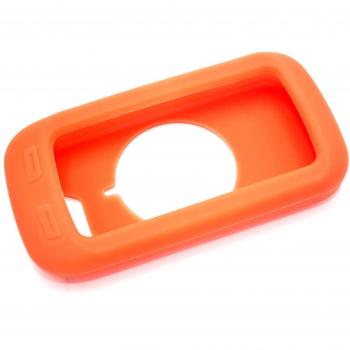vhbw Cubierta Compatible con Garmin Edge 1000 Bicicleta, navegador, GPS - Funda, Naranja, Silicona