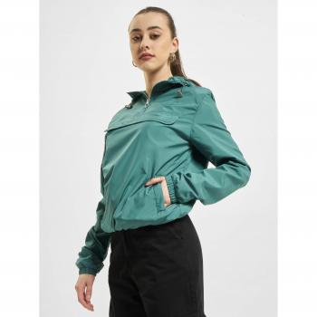 Urban Classics Women's Basic Windbreaker Jacket - Light Leaf, Plus Size 2XL