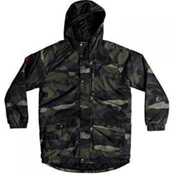 Quiksilver - Parka Resistente al Agua con Capucha - Niños 8-16 - Verde