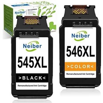 Neiber 545 546 XL Remanufacturado Cartucho de Tinta para Canon PG-545XL CL-546XL 545XL 546XL