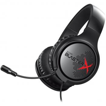 Creative Sound BlasterX H3 - Cascos portátiles analógicos con micrófono para Juegos