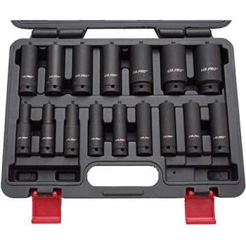 US PRO B1340 - Juego de llaves de vaso para destornillador de impacto