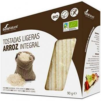 Organic Whole Grain Rice Toasts - Gluten-Free - 90g - Soria Natural