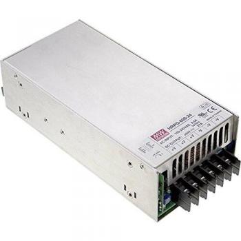 Fuente de alimentación conmutada Mean Well HRP-600-24, 648 W, 24 V DC, 27 A, circuito cerrado