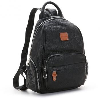 Abbacino Rainbow Warrior, Bolso Mochila para Mujer, Negro
