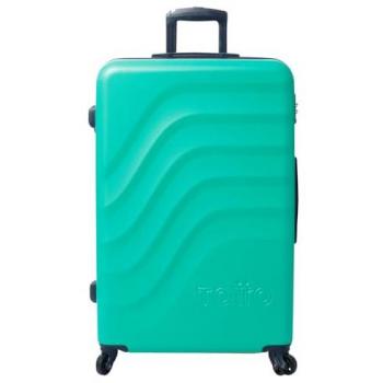 Maleta Rígida Grande TOTTO Bazy L - Turquoise, 51.8 x 78.8 x 30 cm, Capacidad 120 L, Resistencia a Impactos, Ruedas 360º, Manija