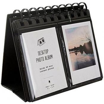 Ãlbum para 68 fotos para escritorio, tamaÃ±o mini para pelÃ­culas de Fujifilm Instax Mini 8,Â 7s, 25,Â 50s, 90,Â tarjeta de visita, color azul, de la marca Urvoix