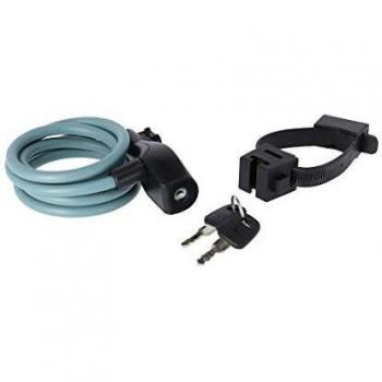 Candado de Cable AXA Resolute 8 mm, Cadena antirrobo de 120 cm, color verde caqui