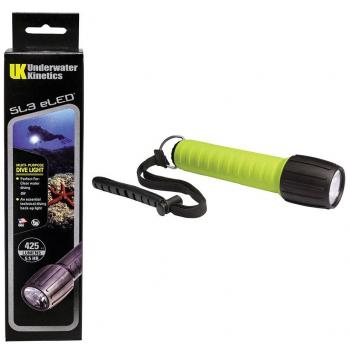 Underwater Kinetics SL3 eLed L2 with Batteries, color safety yellow