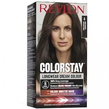 Revlon Colorstay Brown Permanent Dye No. 4 (Mass Market Colorstay Longwear Cream Color #4 - Castaño)