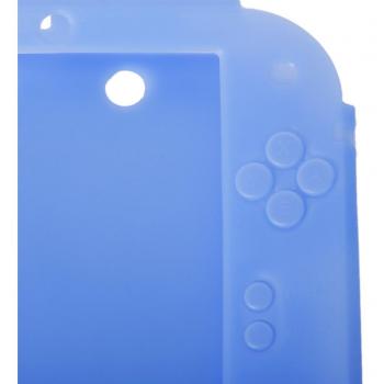 Cubierta Funda Protectora de Silicona Suave Azul para Nintendo 2DS