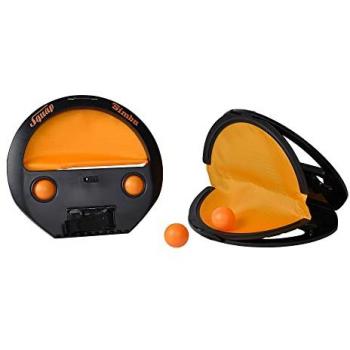 Simba Squap Juego de Habilidad para Lanzar y Atrapar una Bola, incluye 4 bolas, apto para interior y exterior, color naranja