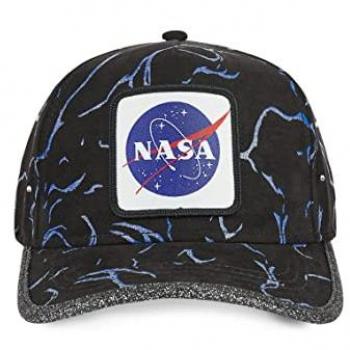 Gorra Ajustable Capslab Nasa Unisex Negra, Comodidad y Originalidad, Talla Única