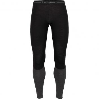 Icebreaker Zoneknit 200 Leggings Hombre Negro