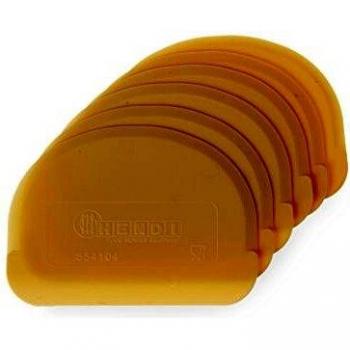Set de 6 Rascadores Semicirculares para Pasta 120x88 mm de Polipropileno