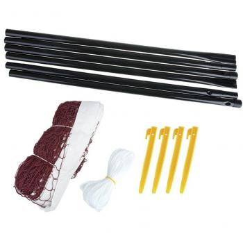 Spokey Set de bádminton: Red, Postes, piquetas, Lino badnet