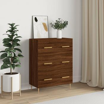 Armario de madera multicapa marrón roble 69,5x34x90 cm