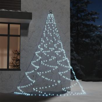 Árbol de Navidad LED blanco frío 260 leds 300 cm con gancho metálico