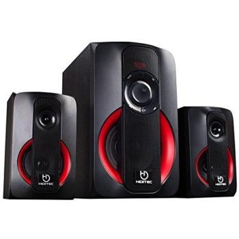 Hiditec, Potentes Altavoces H400 40W RMS, Altavoz con USB, Altavoz con Radio FM, Sistema de Sonido 2.1