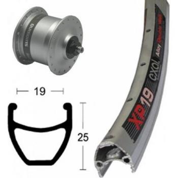 Bike-Parts Unisex - Bicicleta V-RAD 75, Color Plata, Talla única