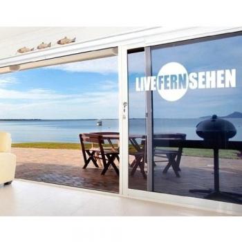 Apalis Vinilo décorativo para Cristal no.UL527 LiveFernSehen, Farbe:Frosted;Größe:122cm x 356cm