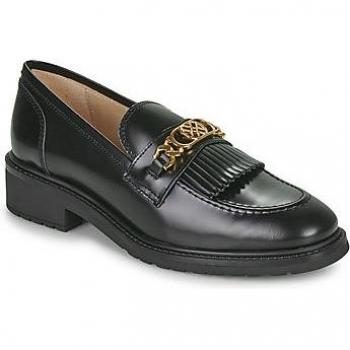 Zapatos de Mujer UNISA ZAPATO MOCASIN PLANO CON ESTRIBO DORADO Y FLECOS NEGRO