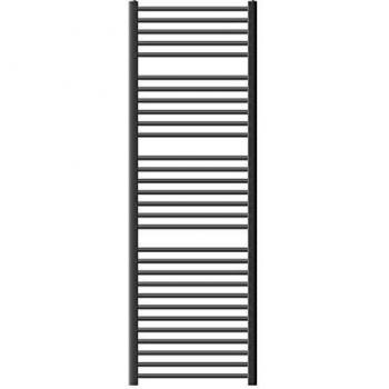 Radiador toallero curvado Sahara 600 x 1800 mm antracita con conexión lateral - calefacción de agua no eléctrico