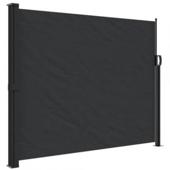 Toldo lateral retráctil 160x600 cm color negro